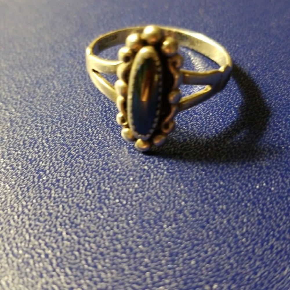 Sterling Silver/ Hemotite Ring - image 2